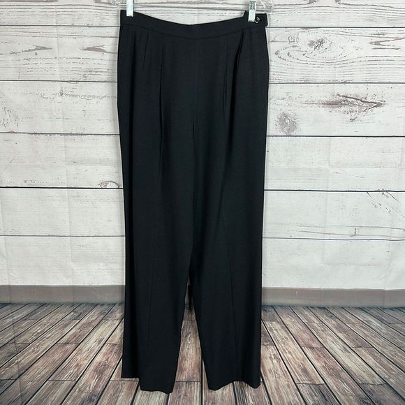 Pendleton Pants - Pendleton Dress Pants Womens Size 10 Black Side Zip High Waisted made in USA